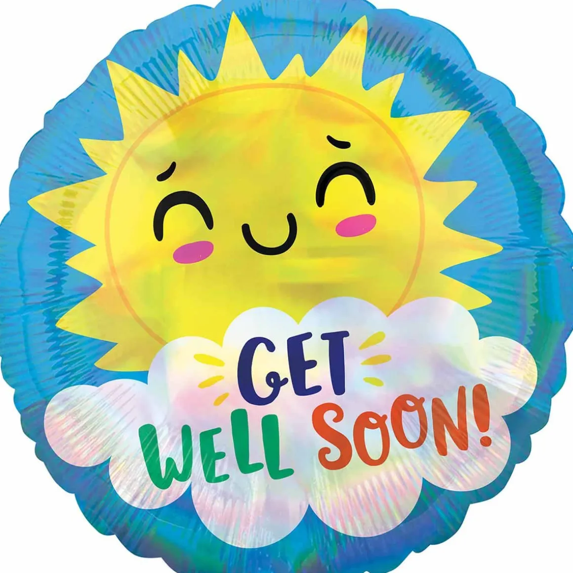 Folieballong, get well soon suncloud 45 cm