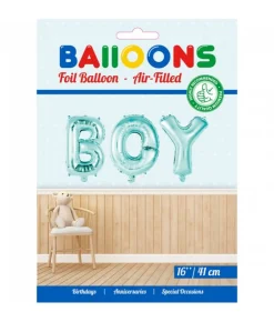 Folieballong, girlang BOY blå