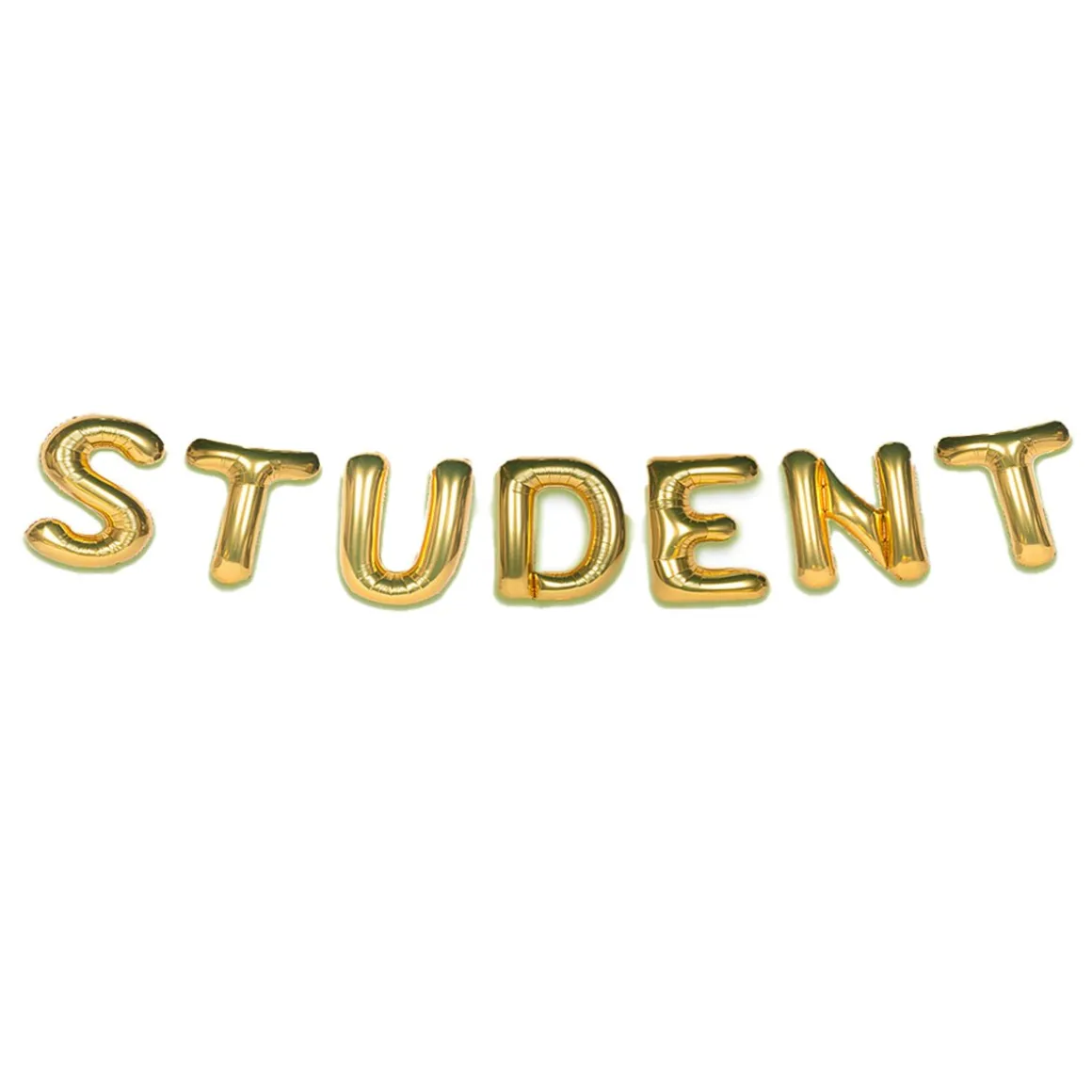 Folieballong, girlang student guld 35 cm