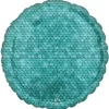 Folieballong, glitter blå paljetter 43 cm