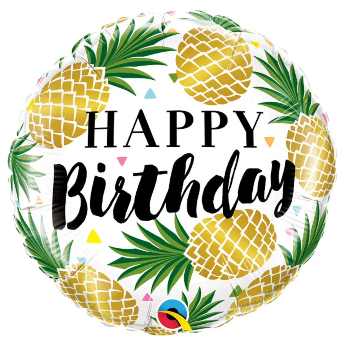 Folieballong, happy birthday pineapple 45 cm