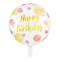 Folieballong, happy birthday prickar 46 cm