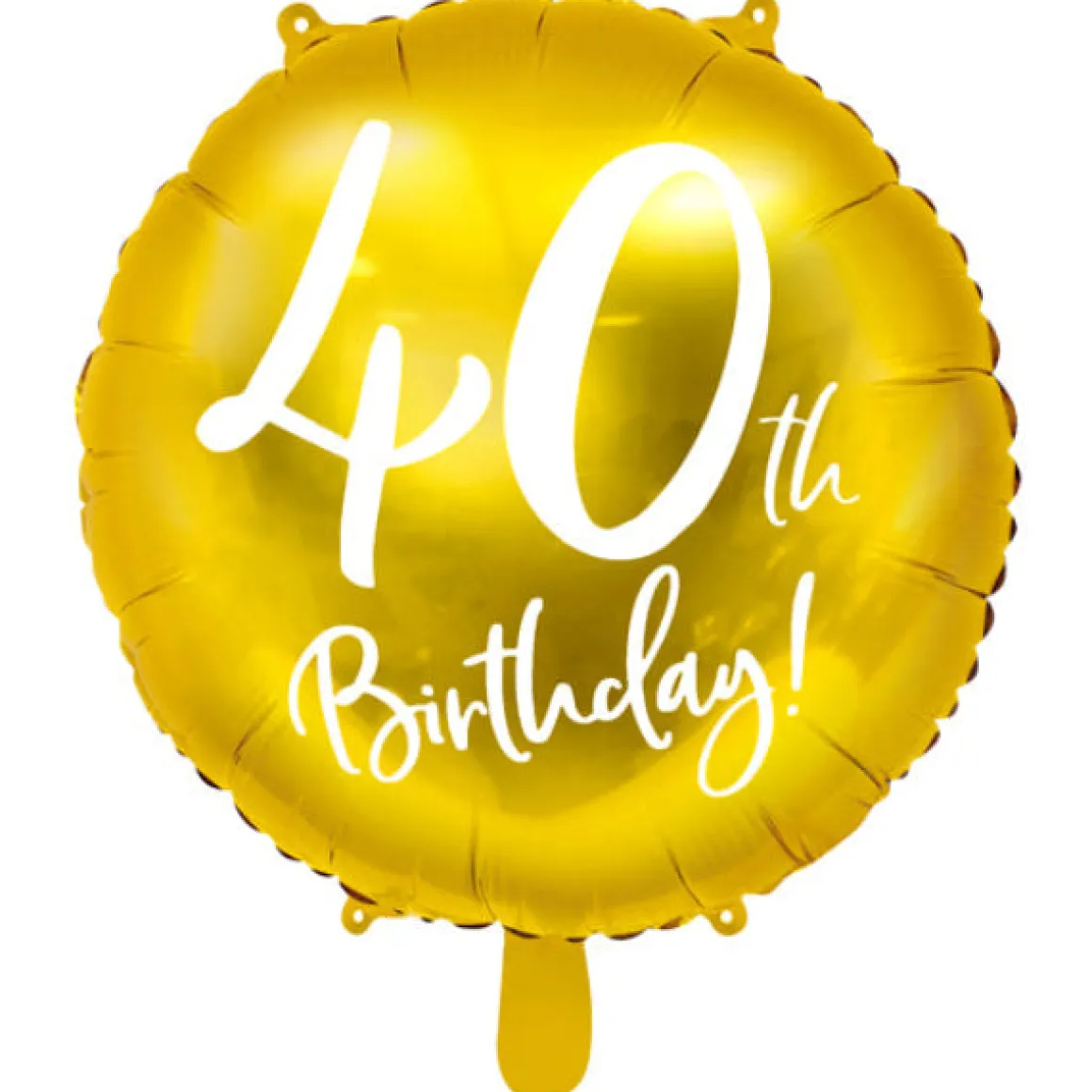 Folieballong, happy birthday 40th 45 cm
