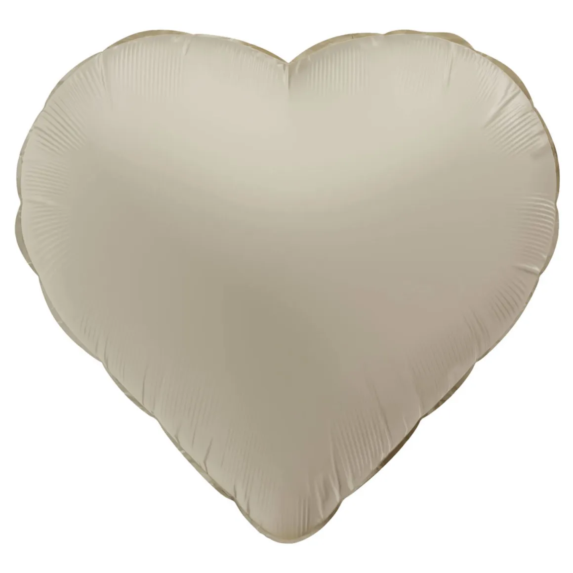 Folieballong, hjärta creamy latte 45 cm