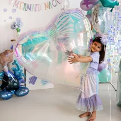 Folieballong, hjärta iridescent XXL 103x107 cm