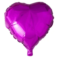 Folieballong, hjärta ljuslila 45 cm