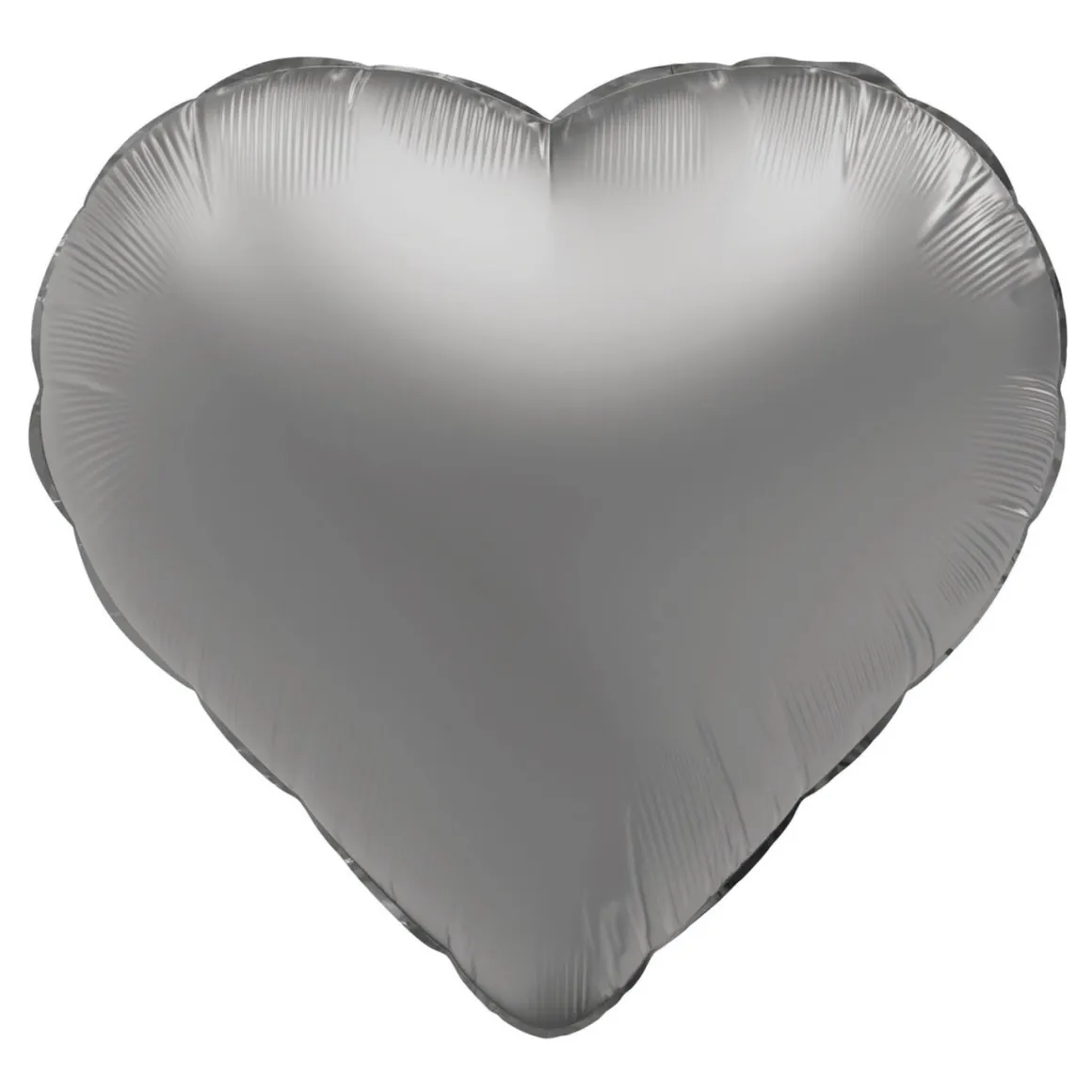 Folieballong, hjärta moonlight silver 45 cm