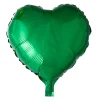 Folieballong, hjärta mörkgrön 45 cm