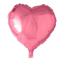 Folieballong, hjärta rosa 45 cm