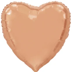 Folieballong, hjärta rosé 91 cm