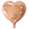 Folieballong, hjärta rosé 45 cm