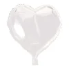 Folieballong, hjärta vit 45 cm