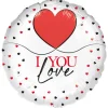 Folieballong, I love you 45 cm