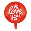 Folieballong, I love you röd 46 cm