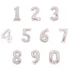 Folieballong, siffra 2 silver 66 cm
