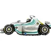 Folieballong, Speedy Car Gray Shape 100 cm