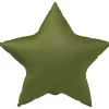 Folieballong, stjärna olive green 45 cm