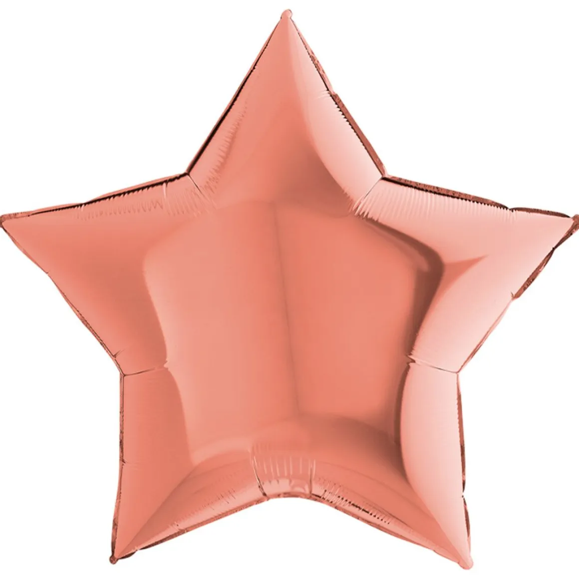 Folieballong, stjärna roséguld 91 cm