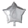 Folieballong, stjärna silver 45 cm