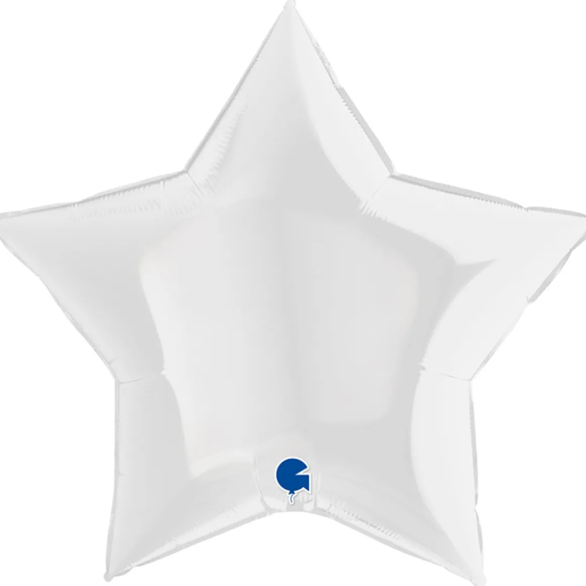 Folieballong, stjärna vit 91 cm