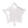 Folieballong, stjärna vit 45 cm