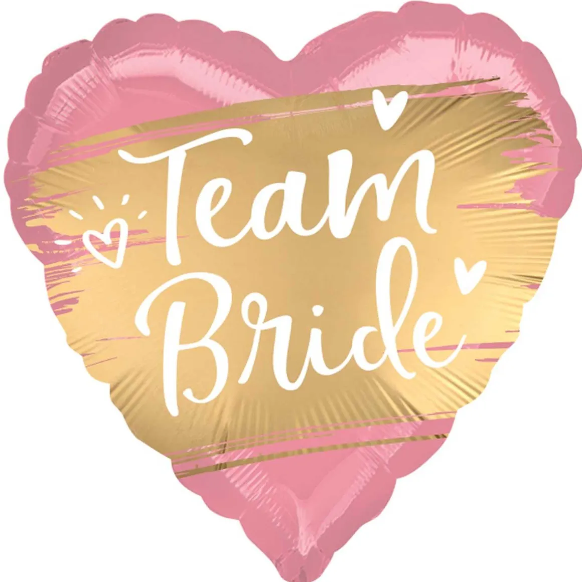 Folieballong, team bride rosa 43 cm
