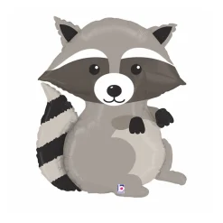 Folieballong, Woodland Racoon 91 cm
