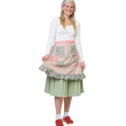 Förkläde och scarf, vuxen
