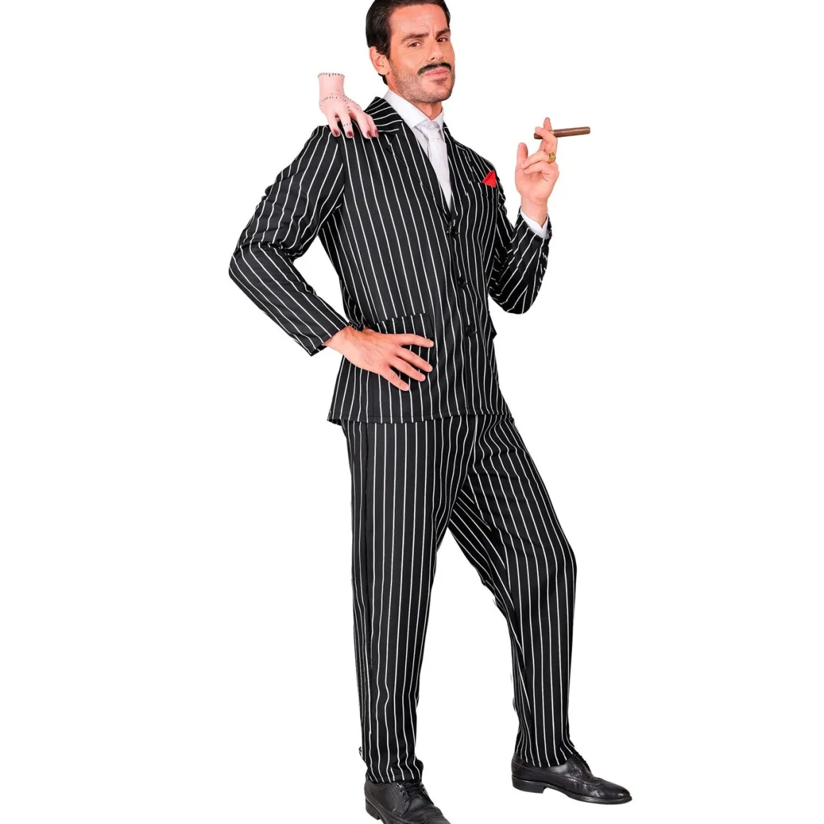 Gangsterkostym randig