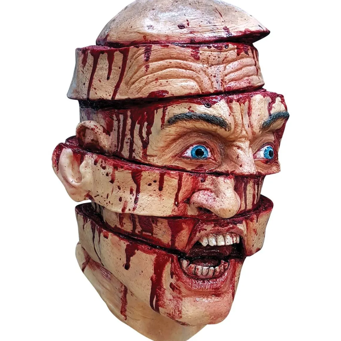 Ghoulish mask, Sliced