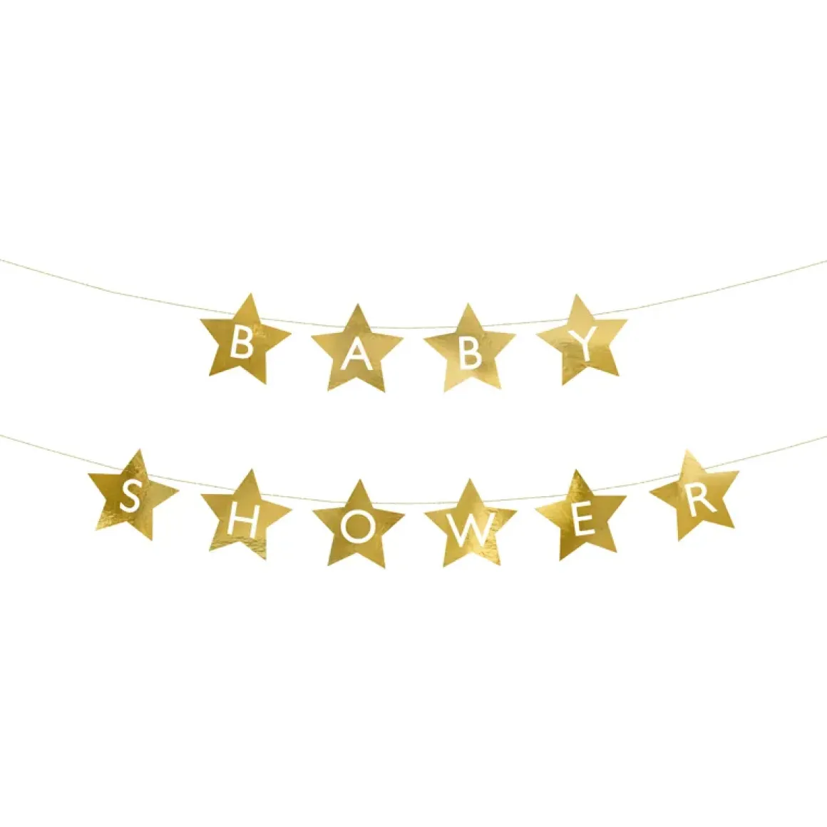 Girlang, baby shower guld 290x16,5 cm