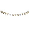 Girlang, happy new year guld 360x13 cm