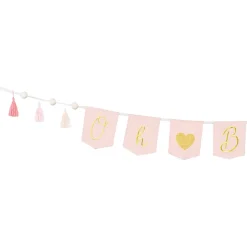 Girlang, Oh baby with tassels ljusrosa 2,5 m