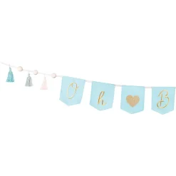 Girlang, Oh baby with tassels ljusblå 2,5 m