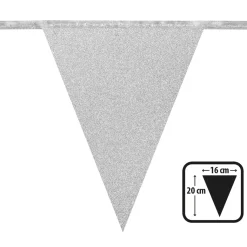 Girlang, silver glitter 6 m