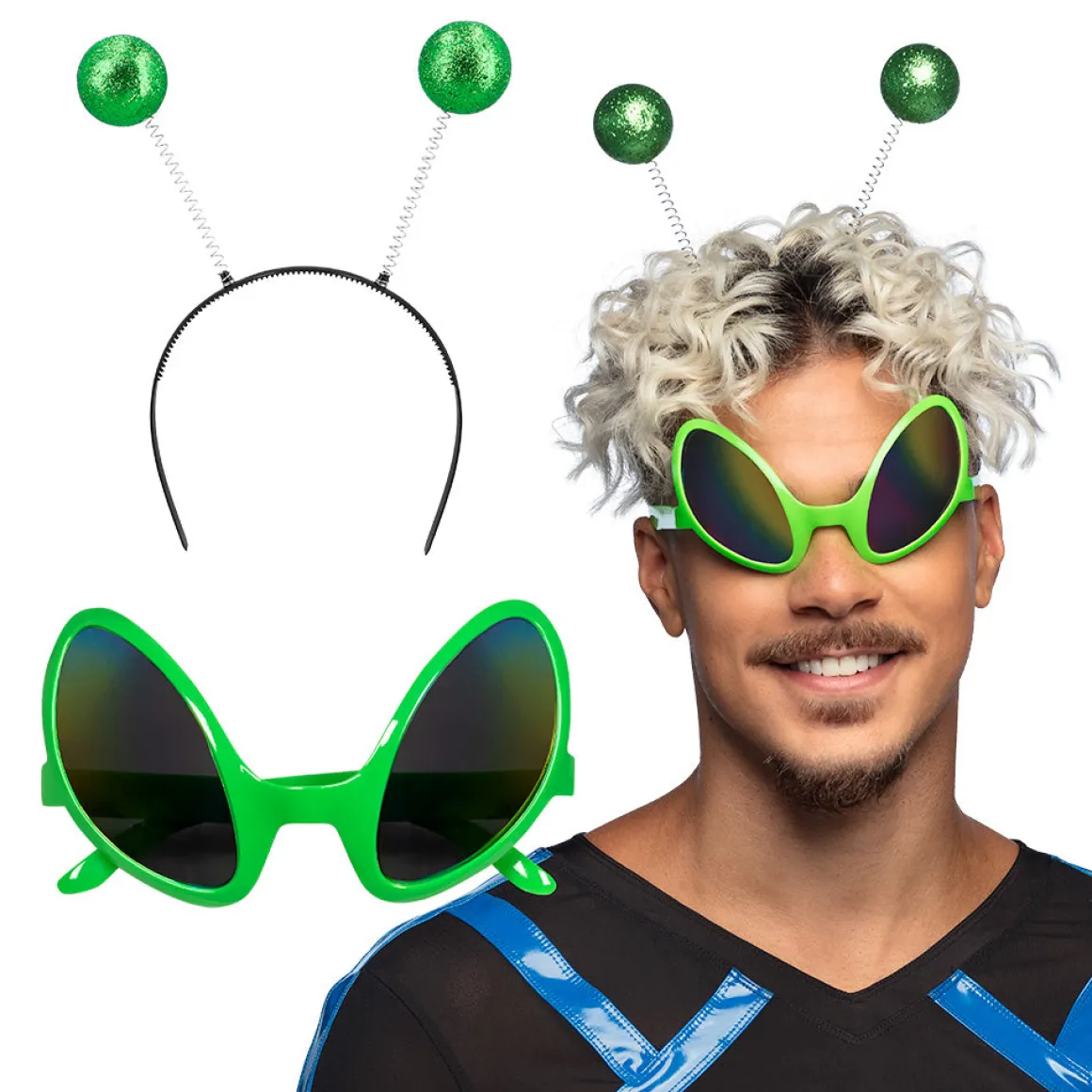 Glasögon och diadem, alien