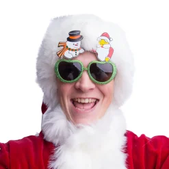 Glasögon, snögubbe & jultomte