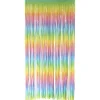 Glitterdraperi, pastell regnbåge 1x2 m