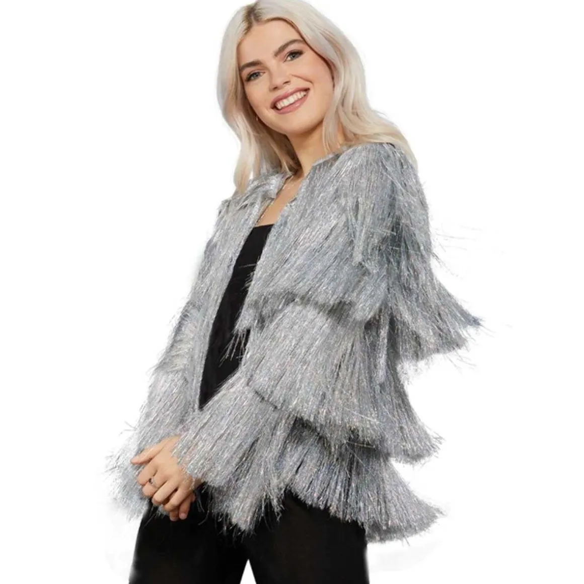 Glitterjacka, Fever silver L/XL