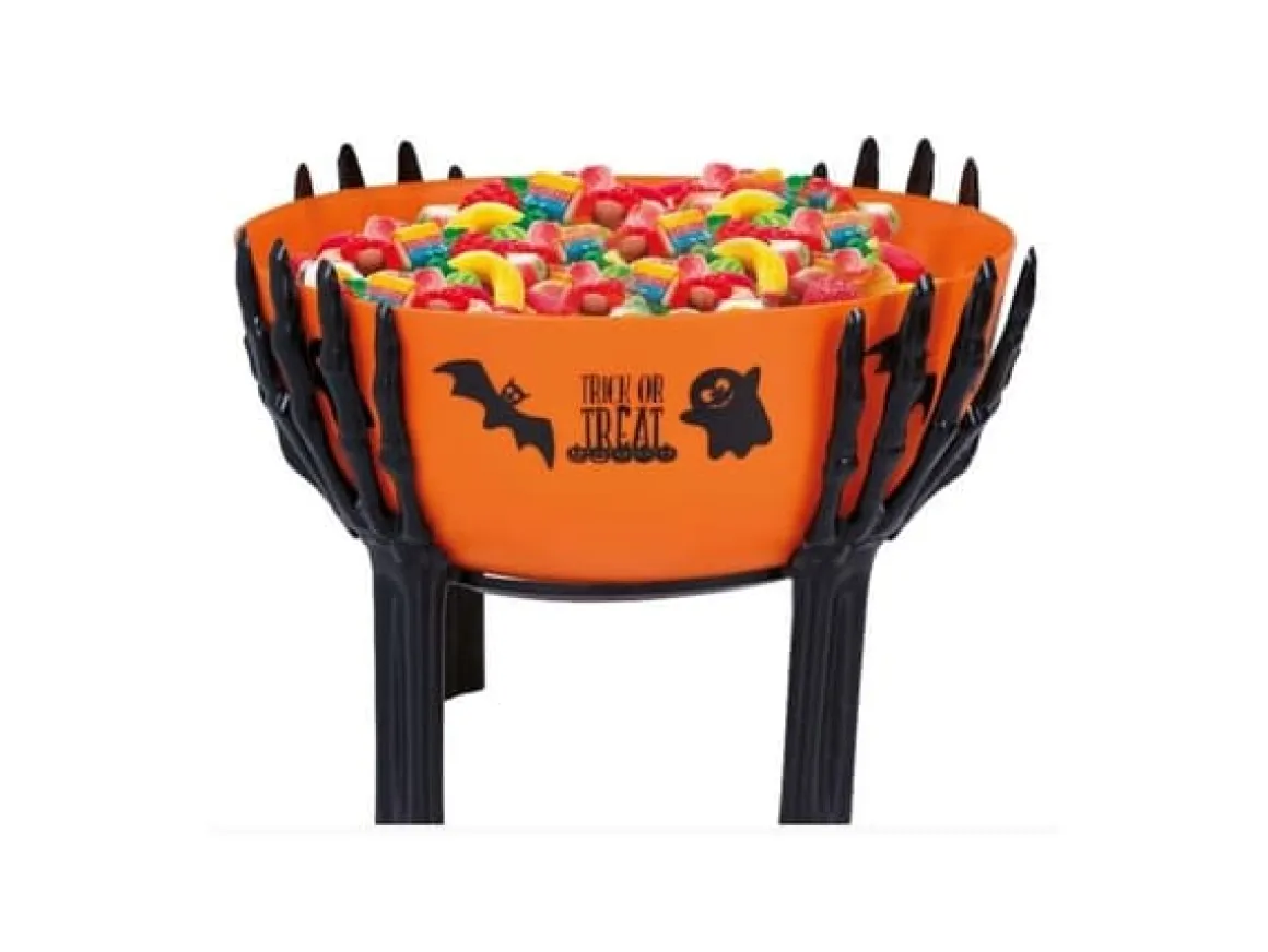Godisskål, trick or treat orange 26x18 cm