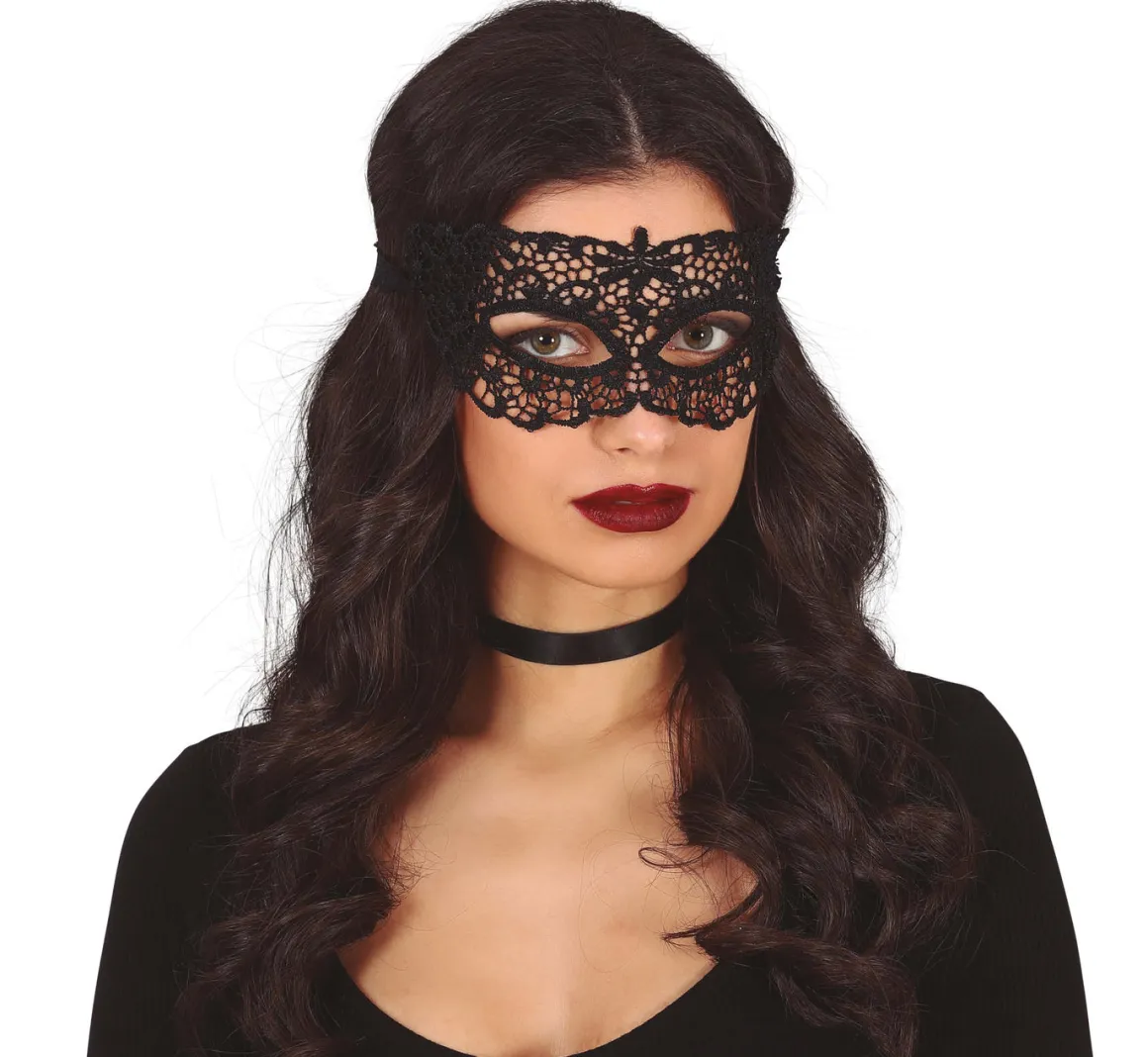 Ögonmask, Black lace 3