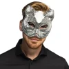 Ögonmask, disco cat silver