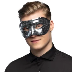 Ögonmask, disco silver