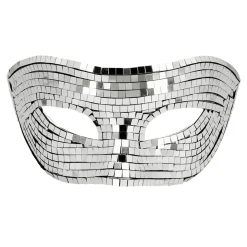 Ögonmask, disco silver