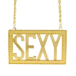 Halsband, sexy guld