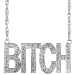 Halsband, silver bitch 65 cm