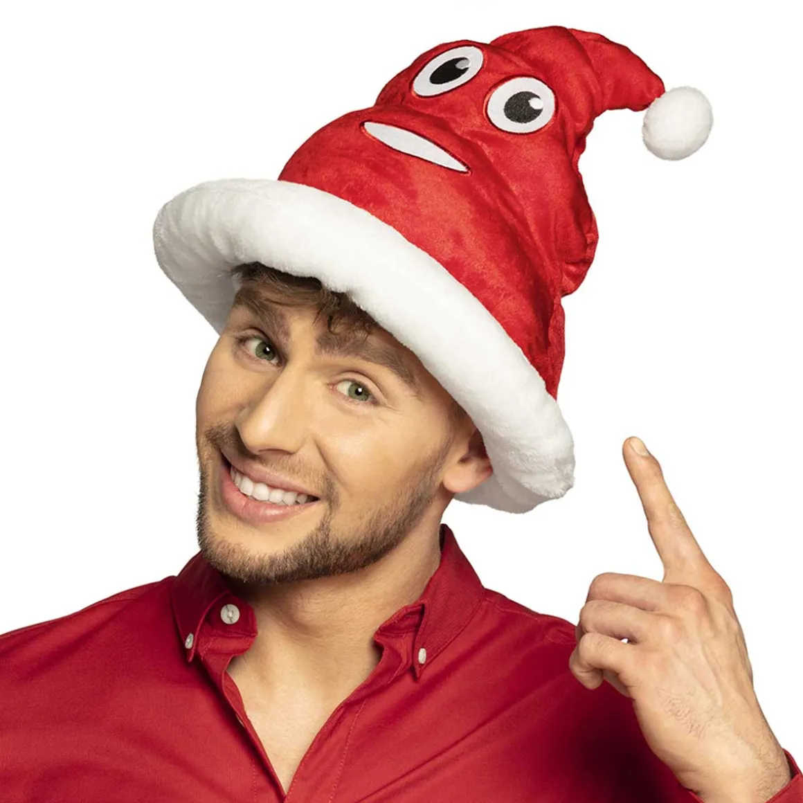 Hatt, bajskorv röd