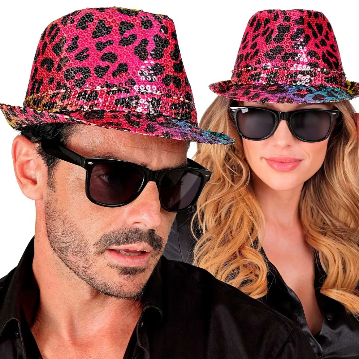 Hatt, popstar rainbow animalier leopard