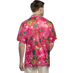 Hawaiiskjorta, summer flamingo