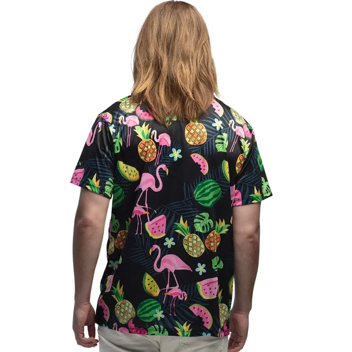 Hawaiiskjorta, swinging flamingo
